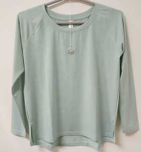 Camiseta de Mujer, Corte Regular, Manga Raglán, Estampado de Letras, Cuello Redondo, Sin Mangas, Tela de Malla, Spandex, Ropa Casual, Transpirable, Primavera - Product Image 1