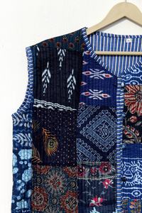 Chaqueta Acolchada de Algodón para Mujer, Abrigo con Parche Hecho a Mano de Estilo Indio Abierto, Abrigos Bohemios, Novedad - Product Image 4