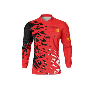 Maillot de moto respirant et tendance pour le paintball, combinaison de course unie par sublimation pour le motocross, maillots sublimés - Product Image 2