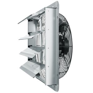 Ventilatore da Soffitta a Parete in Alluminio da 16FT ad Alta Velocità 2000 CFM con Motore AC e Serranda, per Ventilazione e Raffreddamento, Verde - Product Image 2