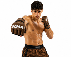 Wholesale Half Finger MMA Gloves UFC Sanda Thickened Adult Fighting Gloves Breathable Waterproof Hook Loop Closure Customizable - Product Image 1
