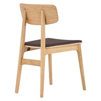 Silla de Comedor Contemporánea Premium con Asiento Tapizado en Cuero PU y Patas de Madera Sólida para Hogar, Oficina, Apartamento y Hotel