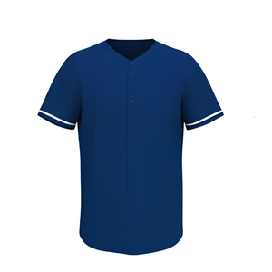 เสื้อเบสบอลพิมพ์ลายสีน้ำเงินกรมท่า Soccer Max สำหรับผู้ใหญ่ ชุดทีม ซิปสั้น ลายทาง ผ้าตาข่าย ระบายอากาศดี ขายส่งจำนวนมาก รับผลิตแบบ OEM - Product Image 5