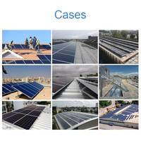 Système de fixation de panneaux solaires sur toit en aluminium Wanhos, mini rail court