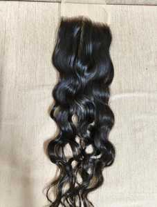 Extensiones de Cabello Humano Indio Rizado Natural con Cierre 5x5, Doble Trama a Máquina con Cordón, Densidad Completa, Suaves y Rizadas - Product Image 2