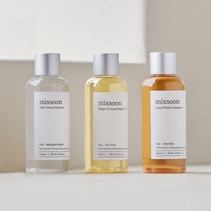 Ensemble de superposition d'essences Mixoon n° 2 flacons de soin du visage de haute qualité fabriqués en Corée, à base de bêta-glucane, de lotus et de ginseng rouge, ingrédients à base de plantes - Product Image 1