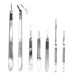 Mango de Bisturí Quirúrgico Manual de Acero con Certificación CE para Uso Hospitalario, Modelo SR-200, Hoja de Tamaño Estándar, Alta Calidad - Product Image 1