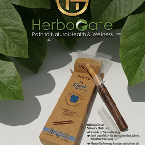 Natural Miswak Dental Care Sticks Pack of 5 Herbal Teeth Cleaning Sticks with Wooden Holder for Oral Care & Fresh Breath - Product Image 1
