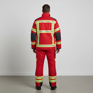 Custom Made top quality Hi Vis Reflective LED Flash Waterproof 100% Polyester Safety Clothing <b>Construction</b> Coveralls - Product Image 6
