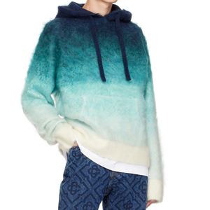 Fabricantes de Cárdigans de Mohair Personalizados OEM, Sudaderas con Capucha de Mohair para Hombre al por Mayor, Suéteres de Mohair para Invierno, Sudadera con Capucha de Punto Extra Grande - Product Image 1