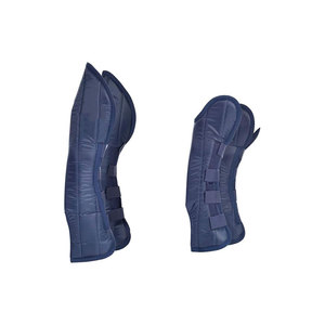 Premium Horse Brushing Boots Faux <b>Fur</b> Lined Protective Leg Wraps Brown - Product Image 4