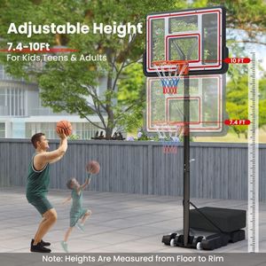 Sistema de Aro de Baloncesto Portátil Ajustable para Canchas Interiores o Exteriores - Product Image 6