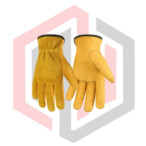 Guantes de Conducción de Cuero Vacuno Personalizados, Guantes de Trabajo para Exteriores Antideslizantes, Resistentes a Desgarros, Transpirables, Sin Silicona, Anti-Cortes - Product Image 2