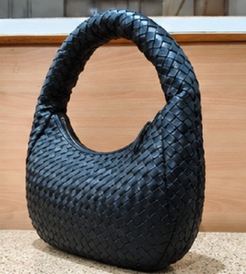 Gravs Women's Woven Hobo Bag Luxury Handmade Genuine Leather Shoulder Bag Trendy Fashion <b>Purse</b> Premium Carry Bag Summer Winter - Product Image 2