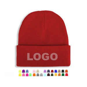 Gorros de Moda al por Mayor, Gorros de Punto con Bordado Personalizado, Logotipo Personalizado, Gorro de Invierno, Gorros Gruesos - Product Image 2