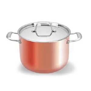 Premium Stainless Steel Stockpot with Lid Induction Compatible <b>Deep</b> Cooking Soup Pot Heavy Duty Cookware - Product Image 2