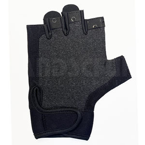 Gants de musculation professionnels noirs solides avec rembourrage amélioré de la paume |   Poignée antidérapante de qualité supérieure pour un équipement de musculation ultime - Product Image 4