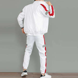 Chándal unisex con bloques de color, cremallera completa, cuello alto, deportivo, con bolsillos laterales, poliéster transpirable - Product Image 6