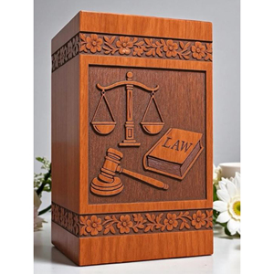 Modern <b>Square</b> Wooden Urn for Ashes Handcrafted Teak Wood Urn for Ashes urn by AYAANS - Product Image 3