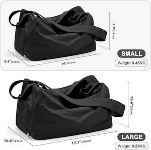 Petit sac de sport pliable classique imperméable et multifonctionnel avec compartiment à chaussures pour hommes et femmes - Idéal pour l'entraînement et les voyages - Product Image 4
