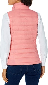 Chaqueta de algodón con logo para mujer, chaqueta Bomber acolchada de poliéster 100%, sin mangas - Product Image 3