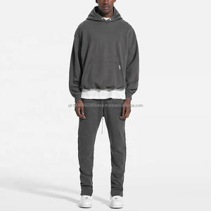 Wholesale High Quality Streetwear <b>Hoodie</b> Heavyweight Cotton <b>Oversized</b> Drop Shoulder Blank Custom Cropped Acid Wash <b>Hoodie</b> <b>Men</b> - Product Image 3