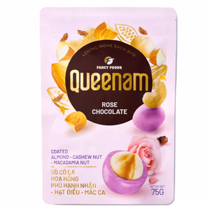 Envío Rápido, Pedidos al por Mayor, Proveedor OEM/ODM, Chocolate Dragee HALAL 75G, Nueces Recubiertas de Chocolate con Rosa, Almendras, Anacardos y Macadamia - Product Image 1