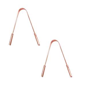Limpiador de Lengua de Cobre Puro Premium con Bolsa de Viaje de Algodón |   Herramienta Ayurvédica para el Cuidado Bucal |   Fabricante de Marca Privada - Product Image 5