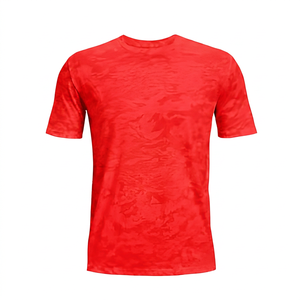 T-shirt pour homme à manches courtes, col rond, tie-dye, coupe ample, en coton tricoté, décontracté, respirant, séchage rapide, écologique, imprimé blanc, 180 g/m² - Product Image 2
