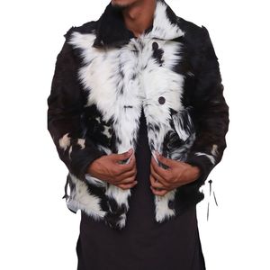 เสื้อแจ็คเก็ตหนังวัวแท้สุดเทรนดี้สำหรับผู้ชาย แจ็คเก็ตหนังวัวแท้สไตล์ลำลอง แฟชั่นสตรีทแวร์สำหรับฤดูหนาว - Product Image 6