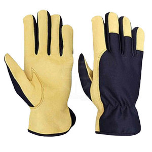 Guantes de seguridad de cuero resistentes con forro interior suave y capa exterior fuerte para un rendimiento duradero - Product Image 1