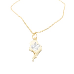 Exquis élégant en acier inoxydable 24KT plaqué or Infinity Knot Charm pendentif collier luxueux élégant Design complexe - Product Image 2