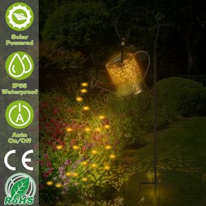 <b>Large</b> Waterproof Solar Garden Lights Outdoor Hanging <b>Lantern</b> Landscape Decorations Watering Can Style - Product Image 1