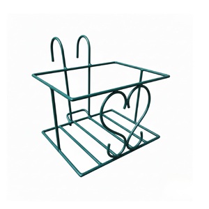 Support de pot suspendu en métal pour balcon, terrasse, patio, économiseur d'espace, présentoir de plantes de jardin - Product Image 1