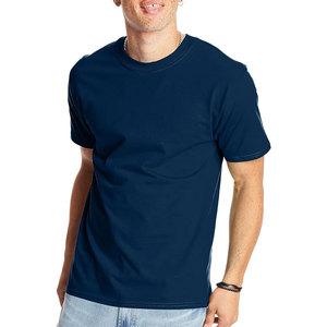 Camiseta de Hombre Personalizada con Logotipo Impreso en la Parte Delantera, 100% Algodón, Corte Regular, Cuello Redondo, Manga Corta, Casual, Talla Grande, Diseño Sólido, Secado Rápido - Product Image 3