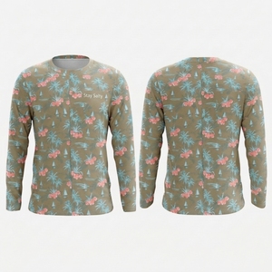 Camisa de Pesca de Manga Larga para Hombre, Protección Solar UPF 50+, Jersey con Estampado UV Personalizado, Venta al Por Mayor - Product Image 4