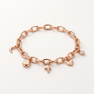 สร้อยข้อมือทองคำขาว 14K พร้อมจี้รูปดาวสามเหลี่ยมประดับเพชร เครื่องประดับมินิมอลสำหรับทุกเพศ เหมาะสำหรับใส่ทุกวัน - Product Image 6