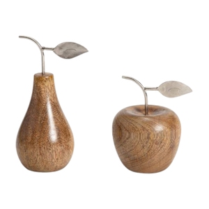 Figurine décorative moderne en or métallique, sculpture de fruit artificiel en résine vintage pour centre de table de salon et décoration intérieure - Product Image 2