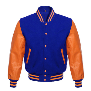 Chaqueta Varsity de Cuero y Lana Personalizada con Cierre de Botones, Resistente, Ligera, a Prueba de Polvo y Olores, de Lujo, Clásica y Retro - Product Image 6