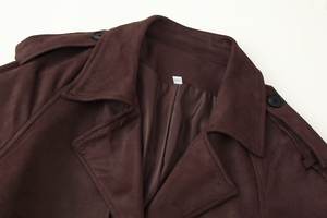 Abrigo de Plumón Grueso y Transpirable de Alta Calidad para Mujer, 70% Lana, Talla Grande, Elegante, Largo, con Cinturón y Bolsillo Delantero - Product Image 4