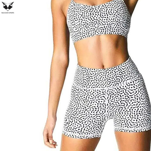 Producto Más Vendido al Mejor Precio, Conjunto Deportivo para Mujer, Personalizado, de Dos Piezas, Shorts y Bra Deportivos de Spandex y Poliéster - Product Image 2