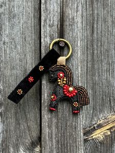 Handmade Eco-Friendly Beaded <b>Keychain</b> with Customizable Design-Classic Style for Holidays & Occasions - Product Image 2