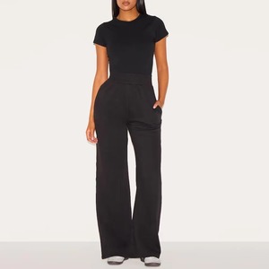 Servicios OEM ODM, Pantalones de Mujer Estilo Urbano, Corte Ajustado, Alta Calidad, Cintura Alta, Color Sólido, en Venta - Product Image 3