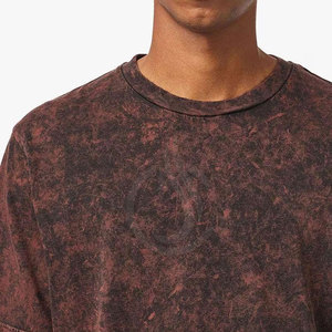 Camiseta de Punto Oversize con Lavado Ácido, Algodón Suave, Estilo Urbano, Uso Diario Informal para Hombre, Nueva Llegada - Product Image 6