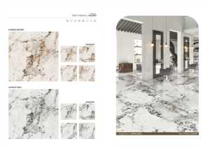 Carreaux de porcelaine modernes grand format 120x120 cm, émaillés numériquement, antidérapants, haute résistance, 9 mm d'épaisseur, pour les accents d'intérieur d'appartements - Product Image 6