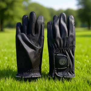 Gants d'équitation d'été légers pour femmes TM STARTECH en cuir synthétique avec adhérence renforcée en silicone et fermeture auto-agrippante - Product Image 3