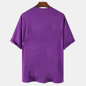 Camiseta de algodón 100% para hombre, informal, de verano, con estampado personalizado, ligera, de material duradero, de corte holgado. - Product Image 2