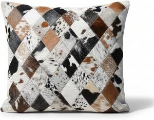 Housse de coussin en fausse fourrure patchwork, style bohème, faite à la main, décoration d'intérieur - Product Image 6