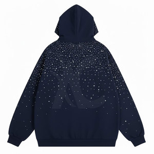 Sudadera con Capucha de Algodón con Pedrería, Estilo Casual Urbano, Diseñada para un Uso Diario Cómodo y con un Estilo Moderno - Product Image 2