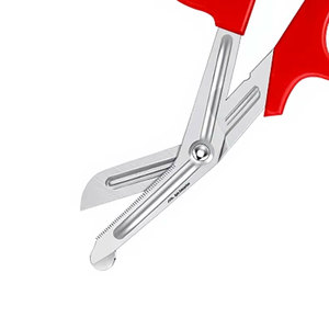 Ciseaux de traumatologie pour infirmières, premiers secours, 5,5 pouces, rouge, acier inoxydable de qualité allemande, ciseaux médicaux pour bandages, urgence, EMT, paramédical - Product Image 2